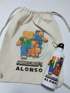 PACK MORRAL ALGODÓN + BOTELLA DE AGUA PERSONALIZADOS