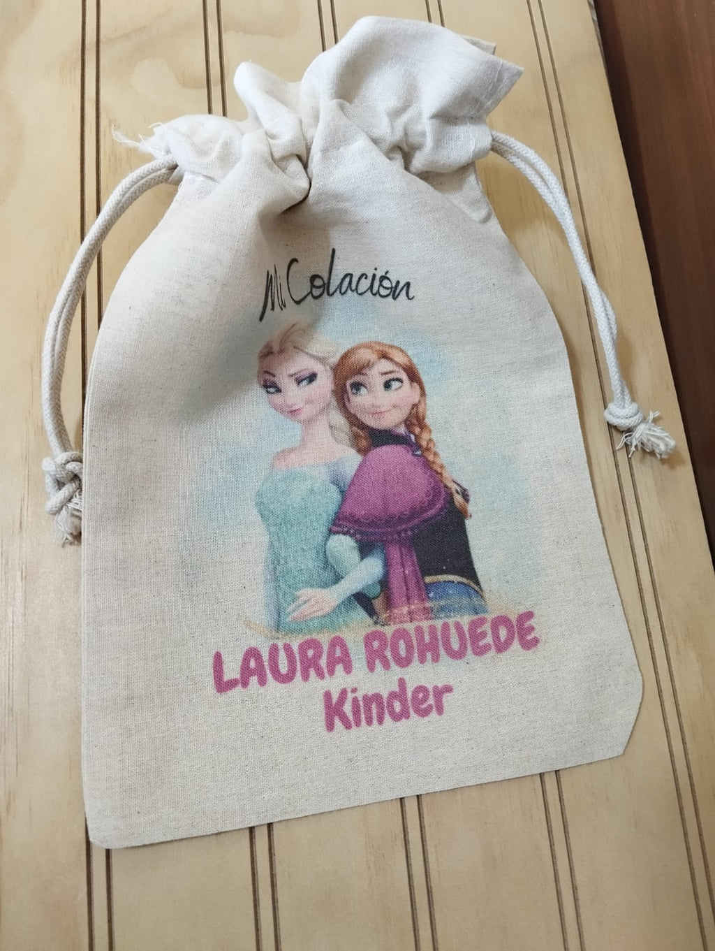 Saquito de algodón personalizado para la colación