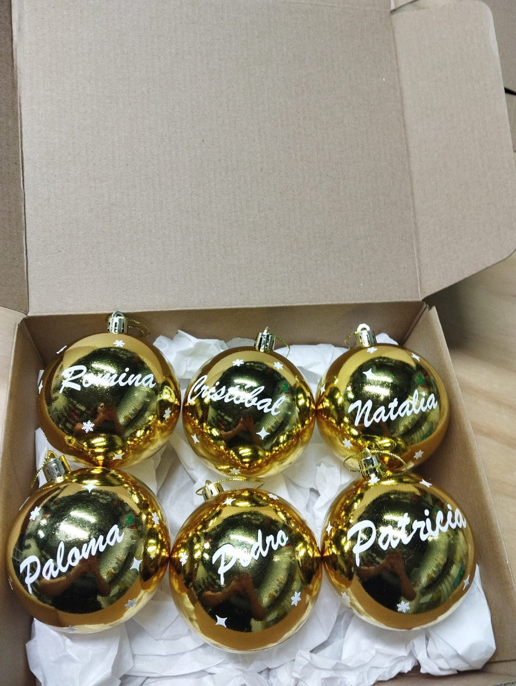 ESFERAS NAVIDEÑAS PERSONALIZADAS PARA ÁRBOL