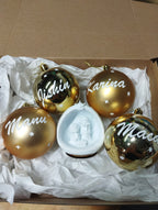 ESFERAS NAVIDEÑAS PERSONALIZADAS PARA ÁRBOL
