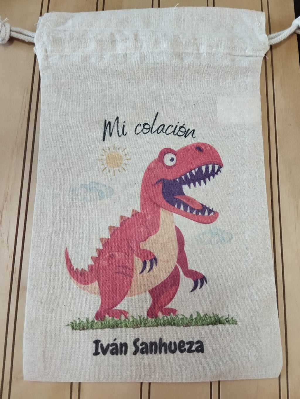 Saquito de algodón personalizado para la colación