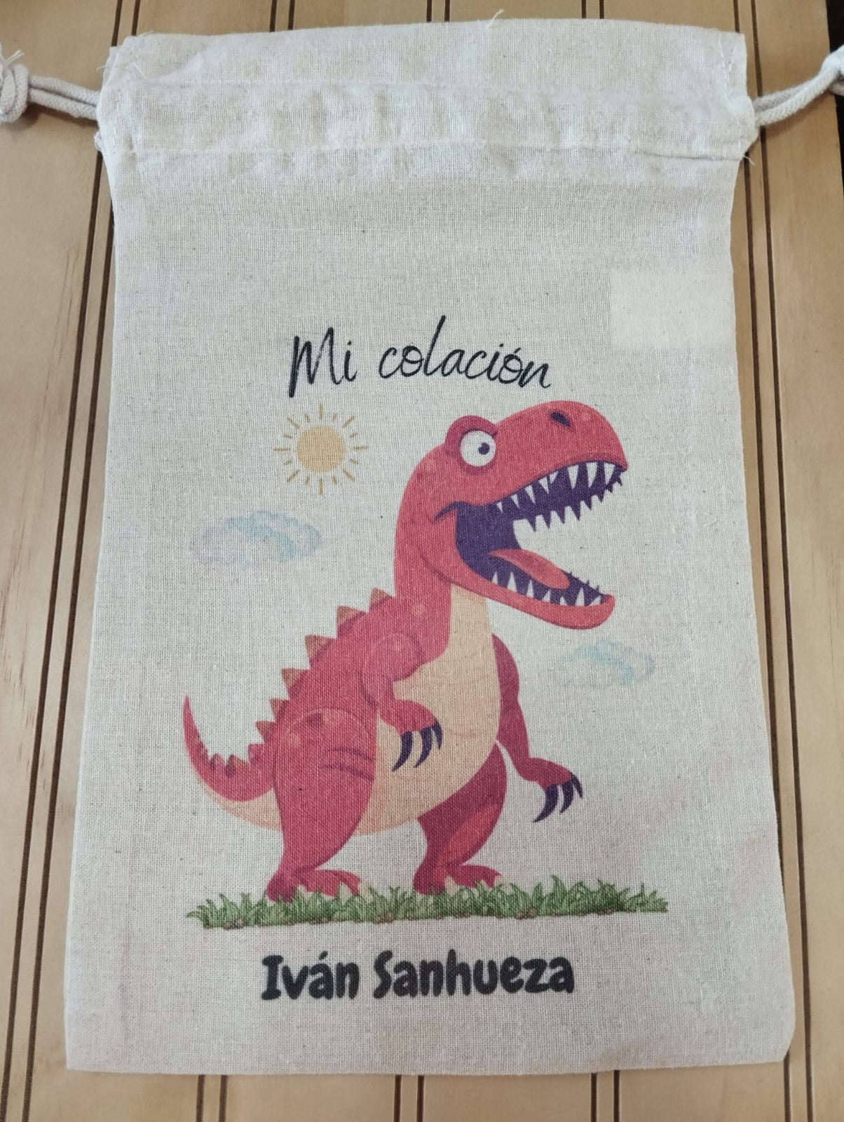 Saquito de algodón personalizado para la colación