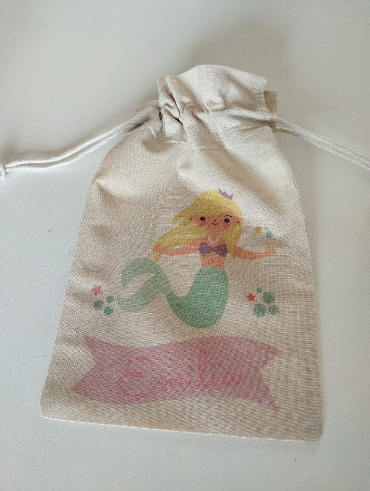 Saquito de algodón personalizado para la colación