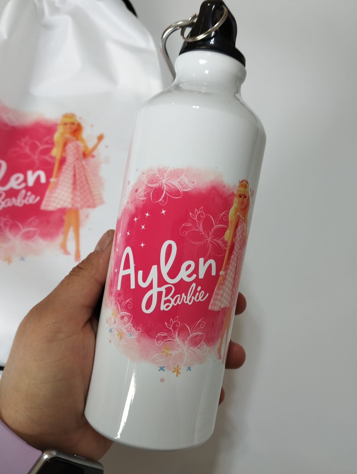 PACK MORRAL POLIESTER + BOTELLA PERSONALIZADOS