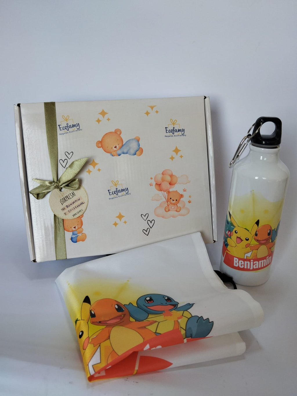 PACK MORRAL POLIESTER + BOTELLA PERSONALIZADOS