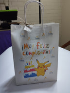 BOLSA DE PAPEL KRAFT BLANCA 30X22X10