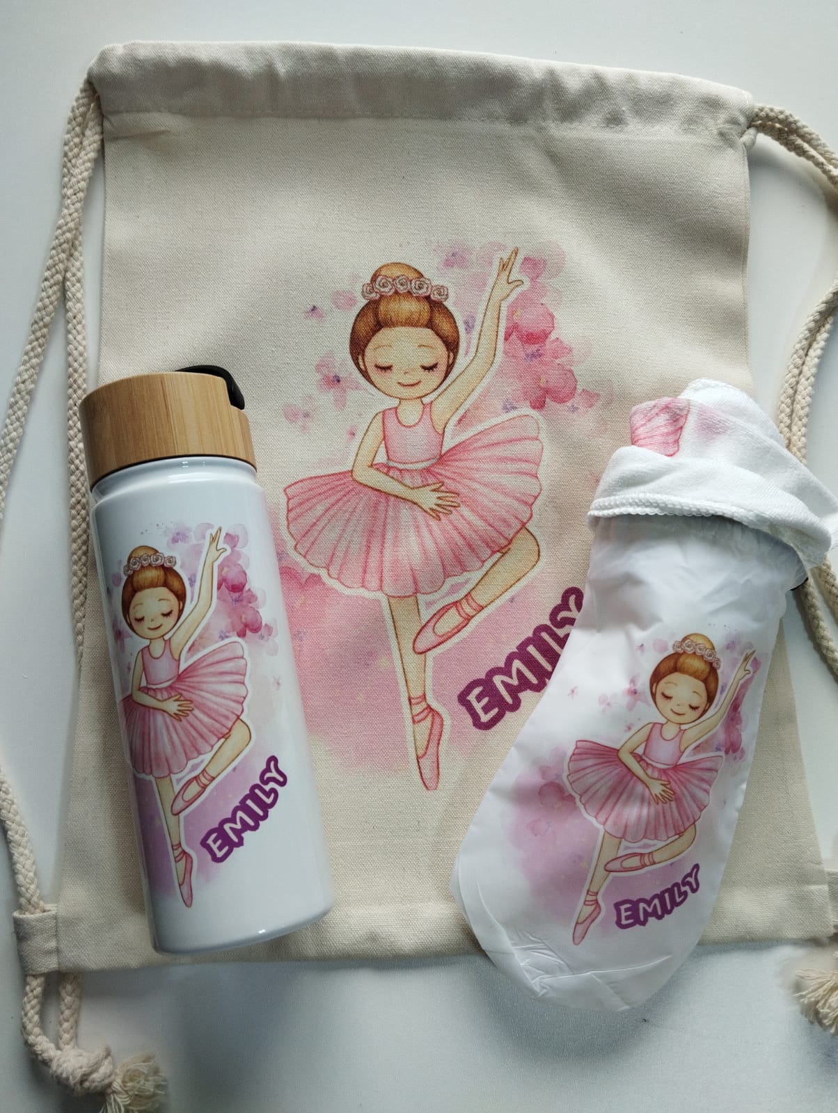 PACK DEPORTIVO TOALLA + MORRAL + BOTELLAPERSONALIZADA