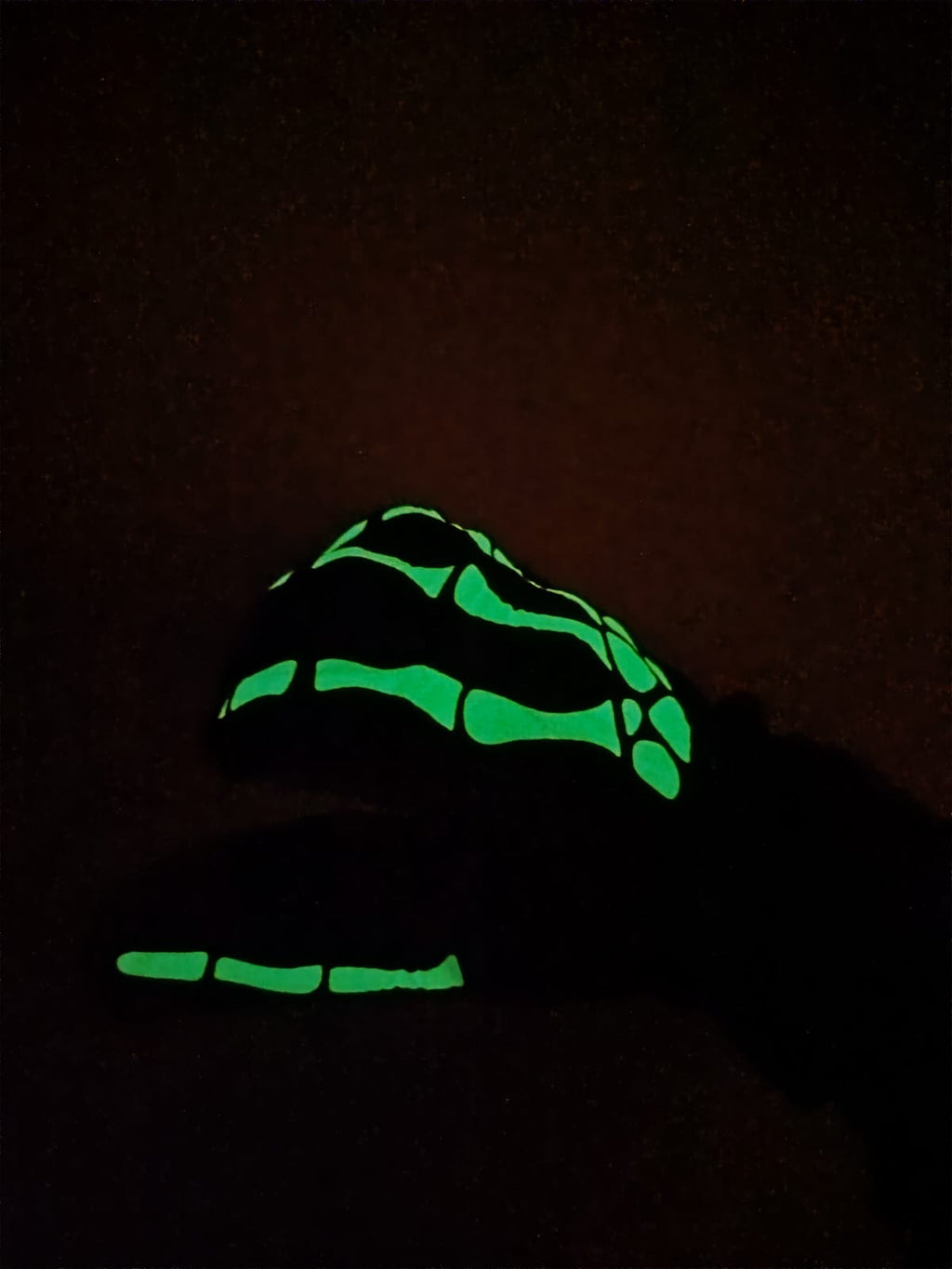 Guantes neon de calavera para disfraz de halloween