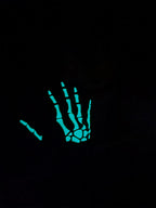 Guantes neon de calavera para disfraz de halloween