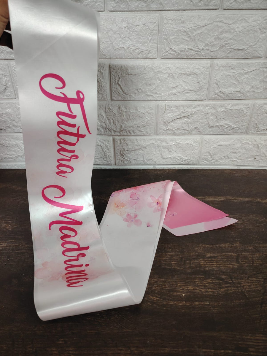 Banda personalizada Futura Mamá para baby shower