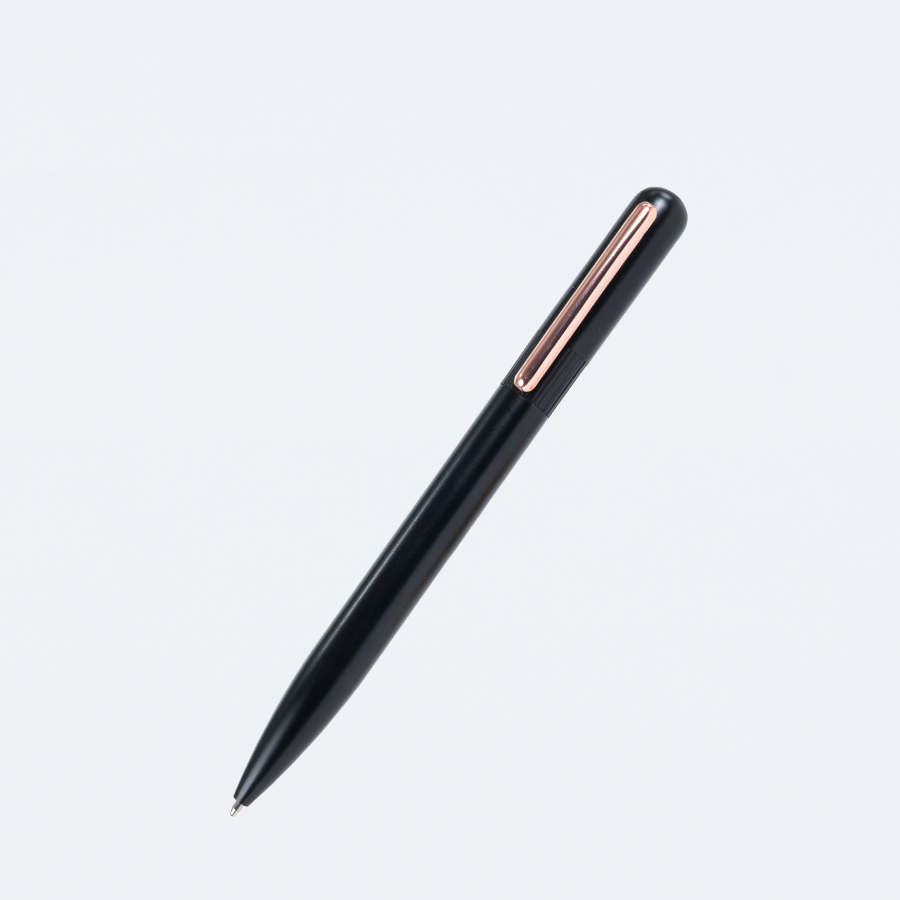 Bolígrafo "BARRICK" con clip encobrizado.
