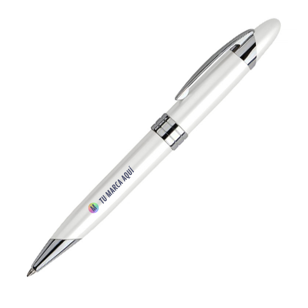 Bolígrafo Metálico White Pearl