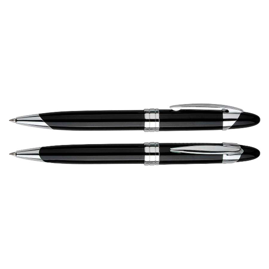 Bolígrafo Metálico Black Pearl Tinta Azul