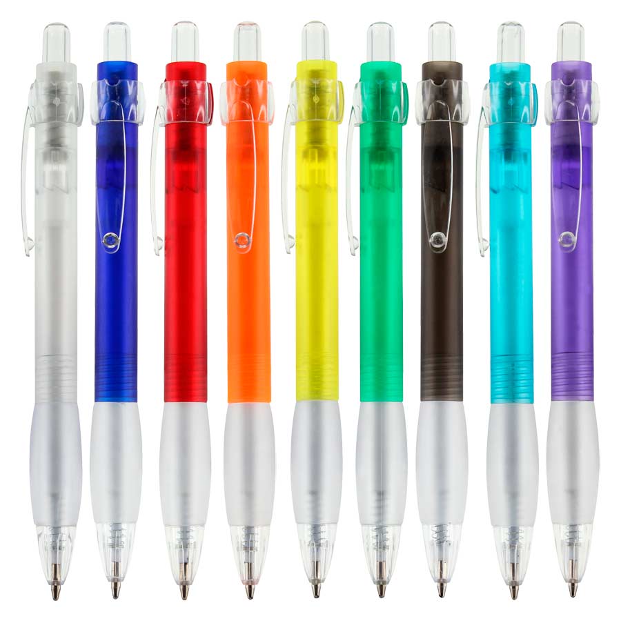 Bolígrafo Plástico Rainbow - Blanco / NO