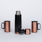 Set termo 1/2 L + 2 tazones encobrizados GLASGOW