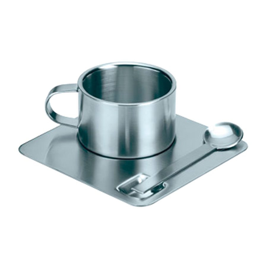 SET TAZA DE CAFÉ EXPRESO CON CUCHARA 180cc. PERSONALIZADO