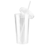 Vaso plástico doble pared aislante 600cc