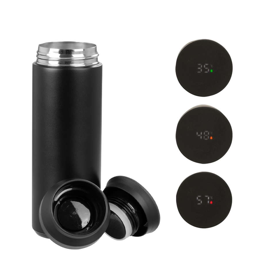 Termo doble pared de acero, con termómetro digital SMART LID, 480cc