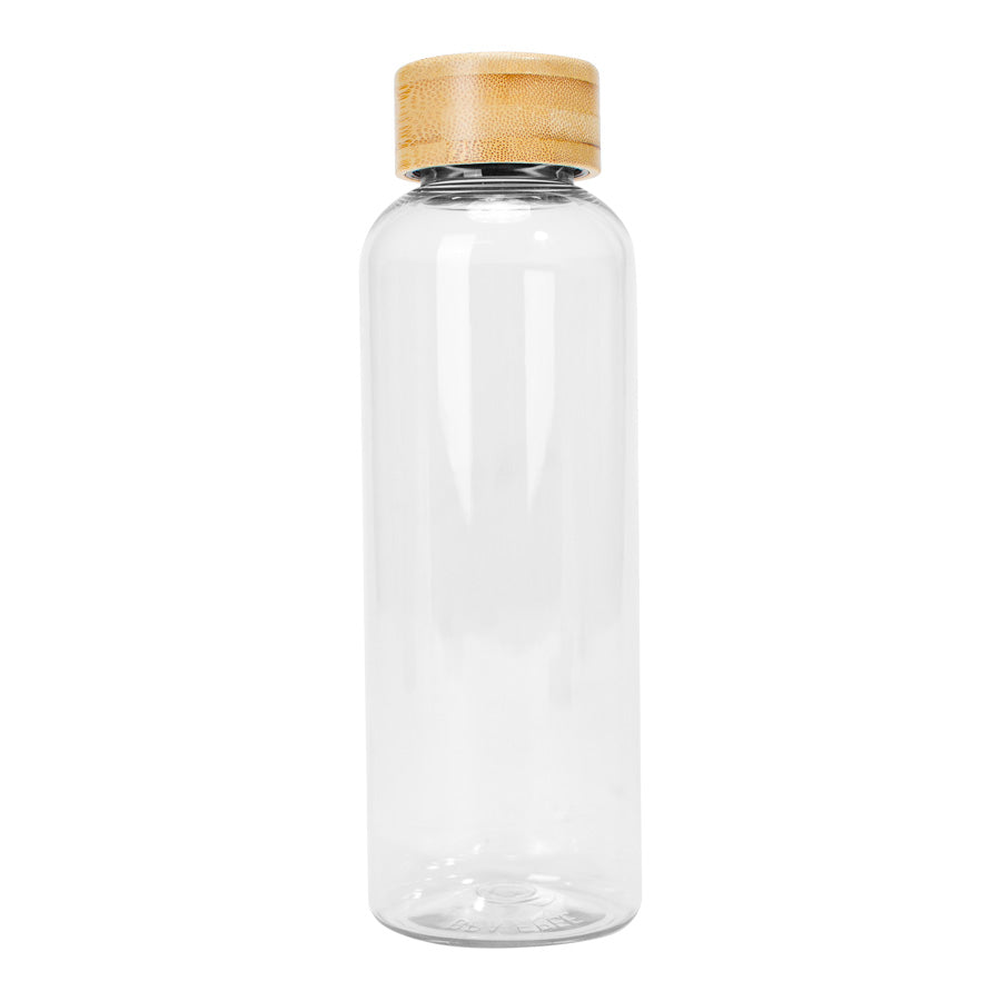 Botella PET tapa bamboo "AINOA" 550cc