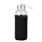 Botella de Vidrio Silica con funda de Neopreno 440cc