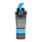 Vaso Gym para batidos proteína "SHAKE", con 4 compartimientos.