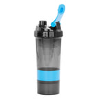 Vaso Gym para batidos proteína "SHAKE", con 4 compartimientos.