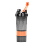 Vaso Gym para batidos proteína "SHAKE", con 4 compartimientos.