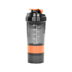 Vaso Gym para batidos proteína "SHAKE", con 4 compartimientos.