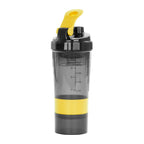 Vaso Gym para batidos proteína "SHAKE", con 4 compartimientos.