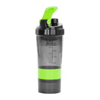 Vaso Gym para batidos proteína "SHAKE", con 4 compartimientos.