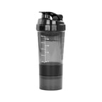 Vaso Gym para batidos proteína "SHAKE", con 4 compartimientos.
