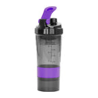 Vaso Gym para batidos proteína "SHAKE", con 4 compartimientos.
