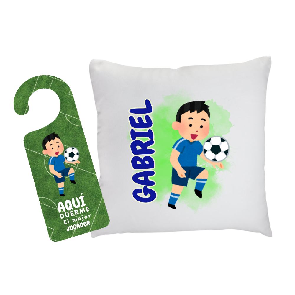 Pack Cojin más Colgador de Puerta