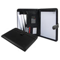 Carpeta de ecocuero Negro con accesorios
