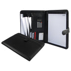 Carpeta de ecocuero Negro con accesorios