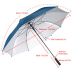 Paraguas Gigante de Golf WINDPROOF, tela UV