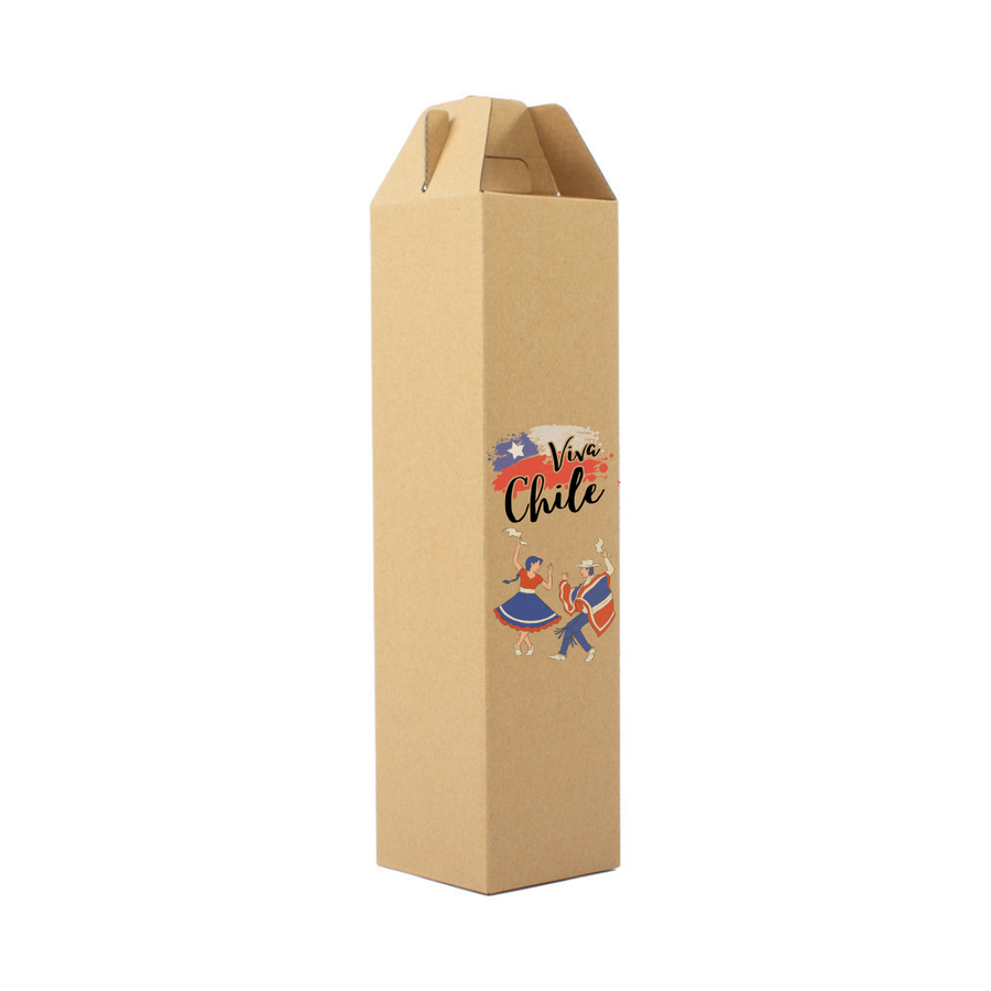 Cajas para Vino Fiestas Patrias 1 Botella Pack 12U