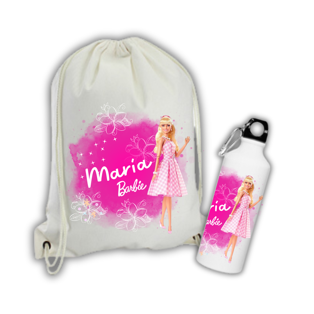PACK MORRAL ALGODÓN + BOTELLA DE AGUA PERSONALIZADOS
