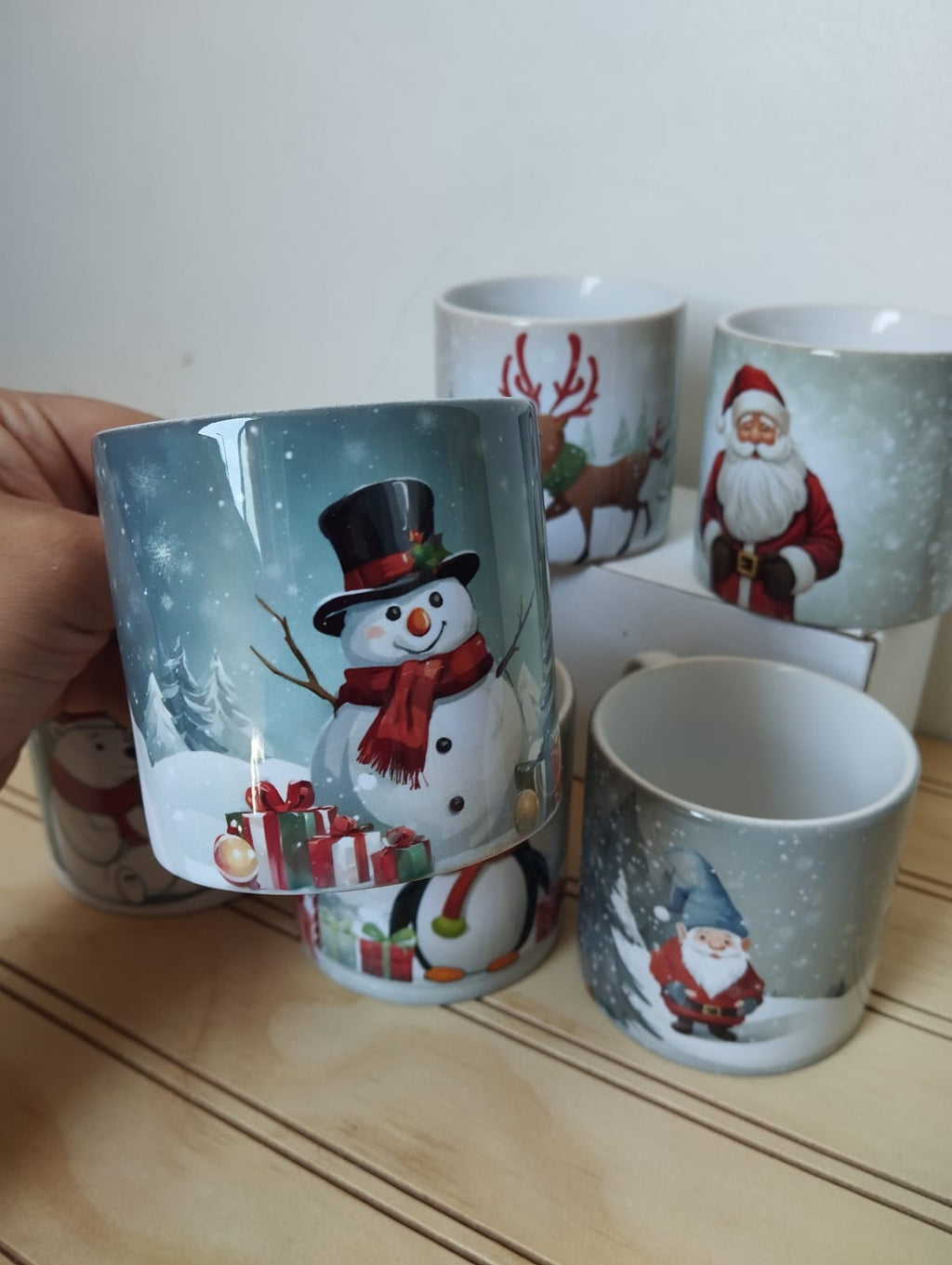 TAZAS DE CAFÉ NAVIDEÑAS 6 UNIDADES 177CC.