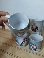 TAZAS DE CAFÉ NAVIDEÑAS 6 UNIDADES 177CC.