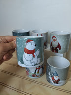 TAZAS DE CAFÉ NAVIDEÑAS 6 UNIDADES 177CC.