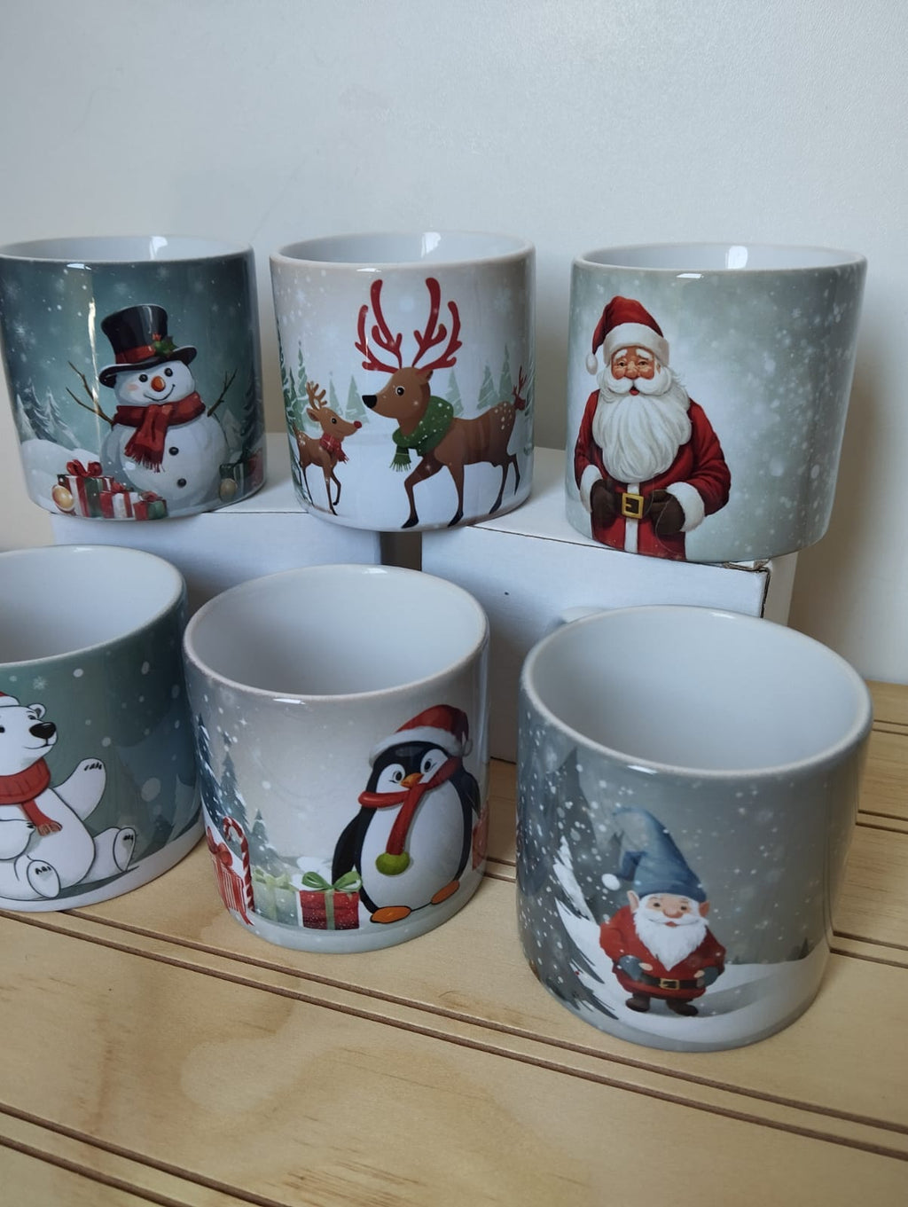 TAZAS DE CAFÉ NAVIDEÑAS 6 UNIDADES 177CC.