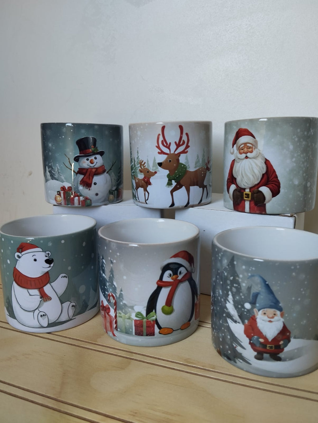 TAZAS DE CAFÉ NAVIDEÑAS 6 UNIDADES 177CC.
