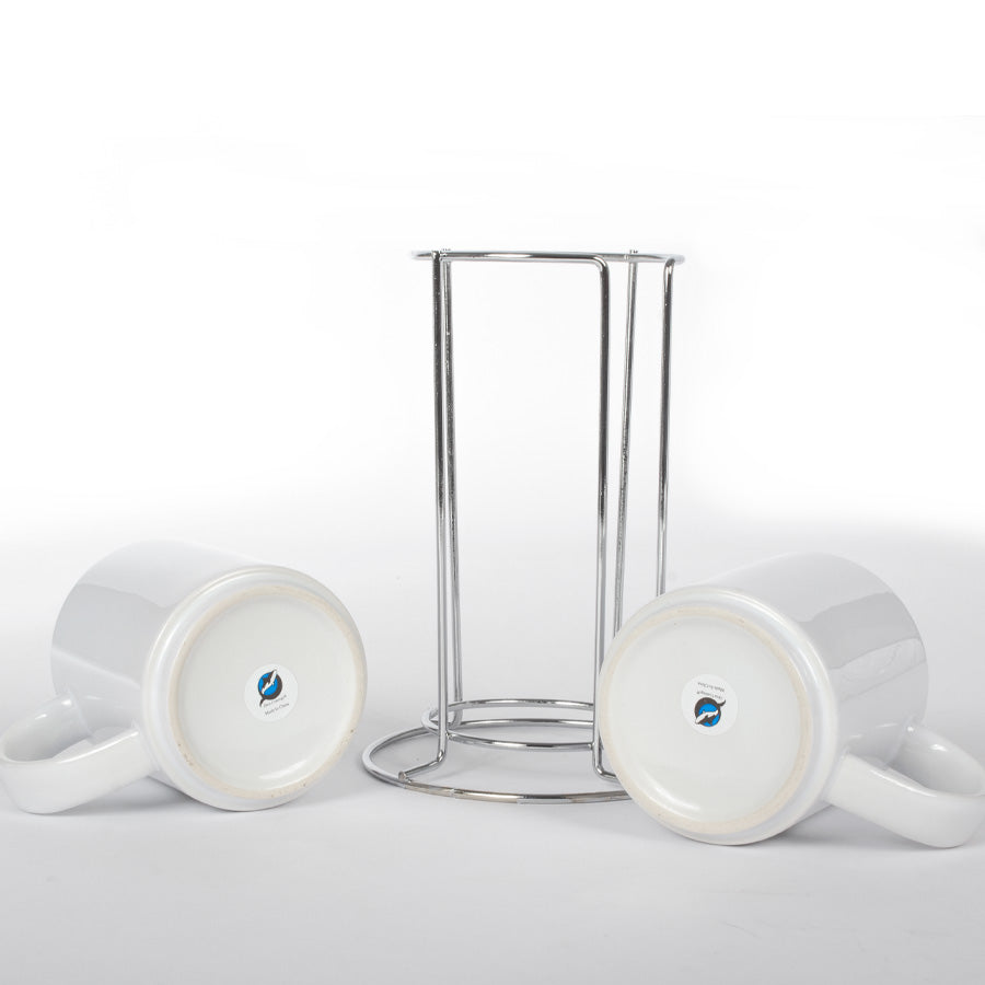 Set de Tazones Con Soporte Metálico