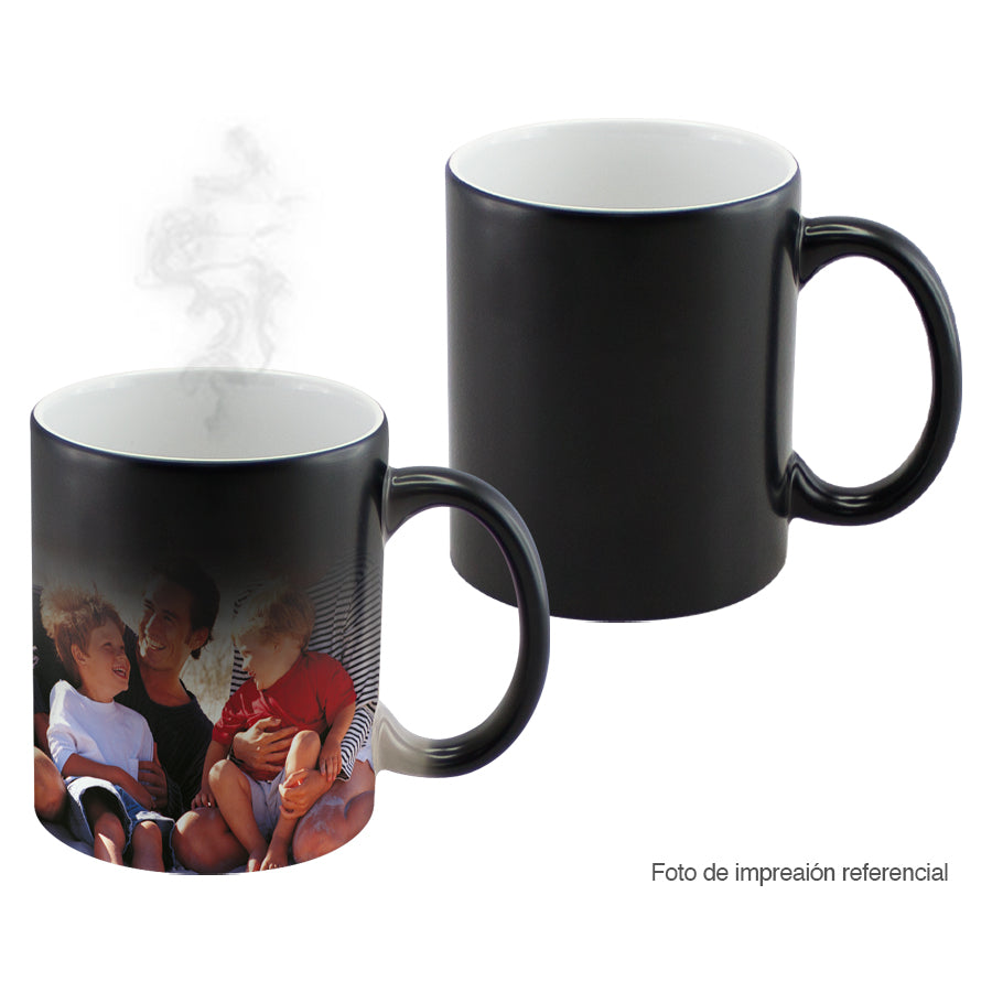 TAZA MÁGICA NEGRA PERSONALIZADA DÍA DEL PADRE