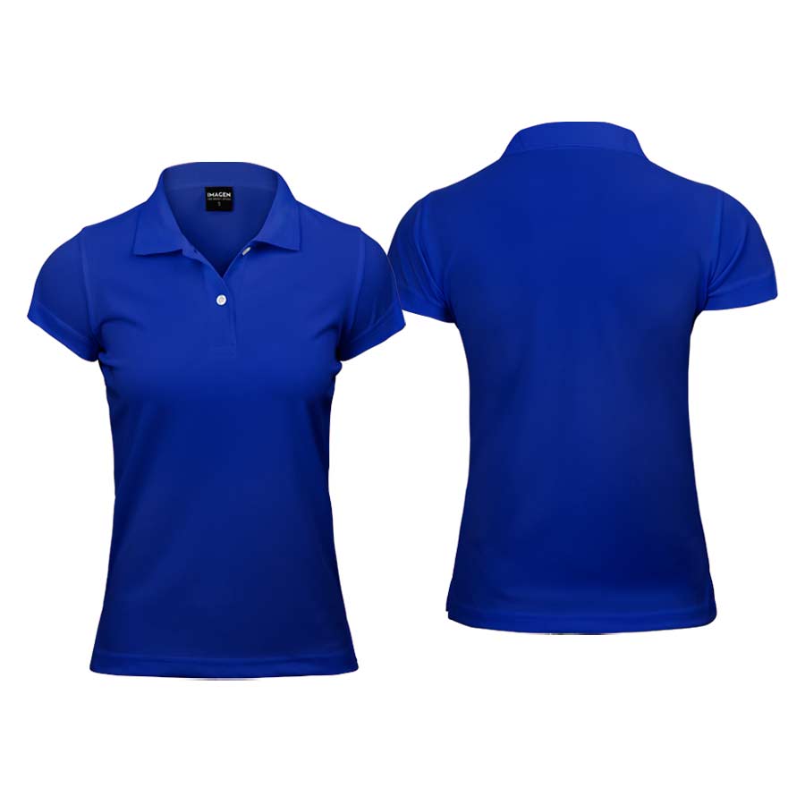 POLERA POLIESTER CON CUELLO MUJER