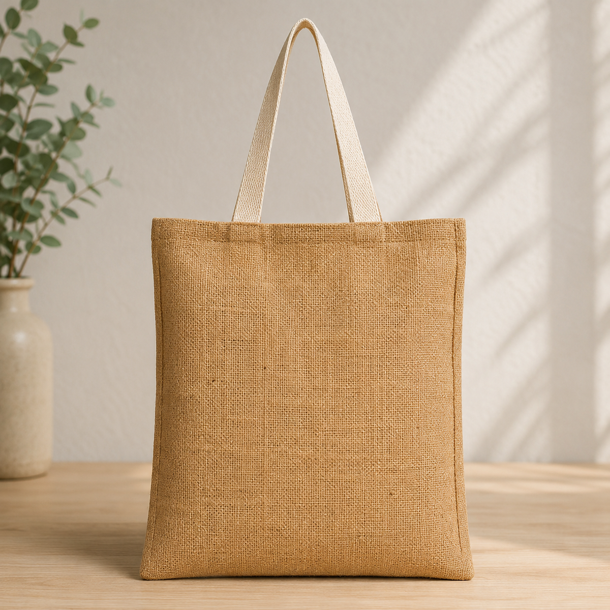Mockup de Bolsa de Yute Jungle