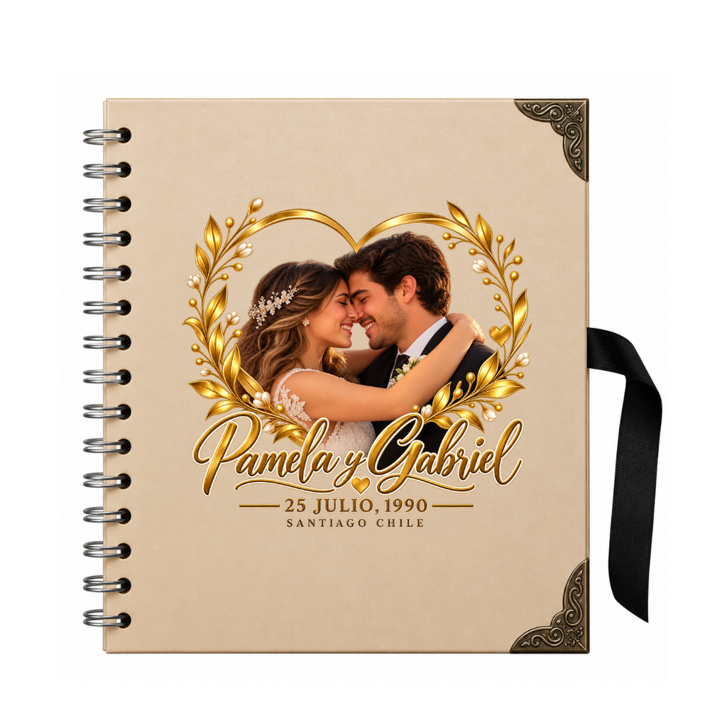 Álbum de Fotos Personalizado para Matrimonio