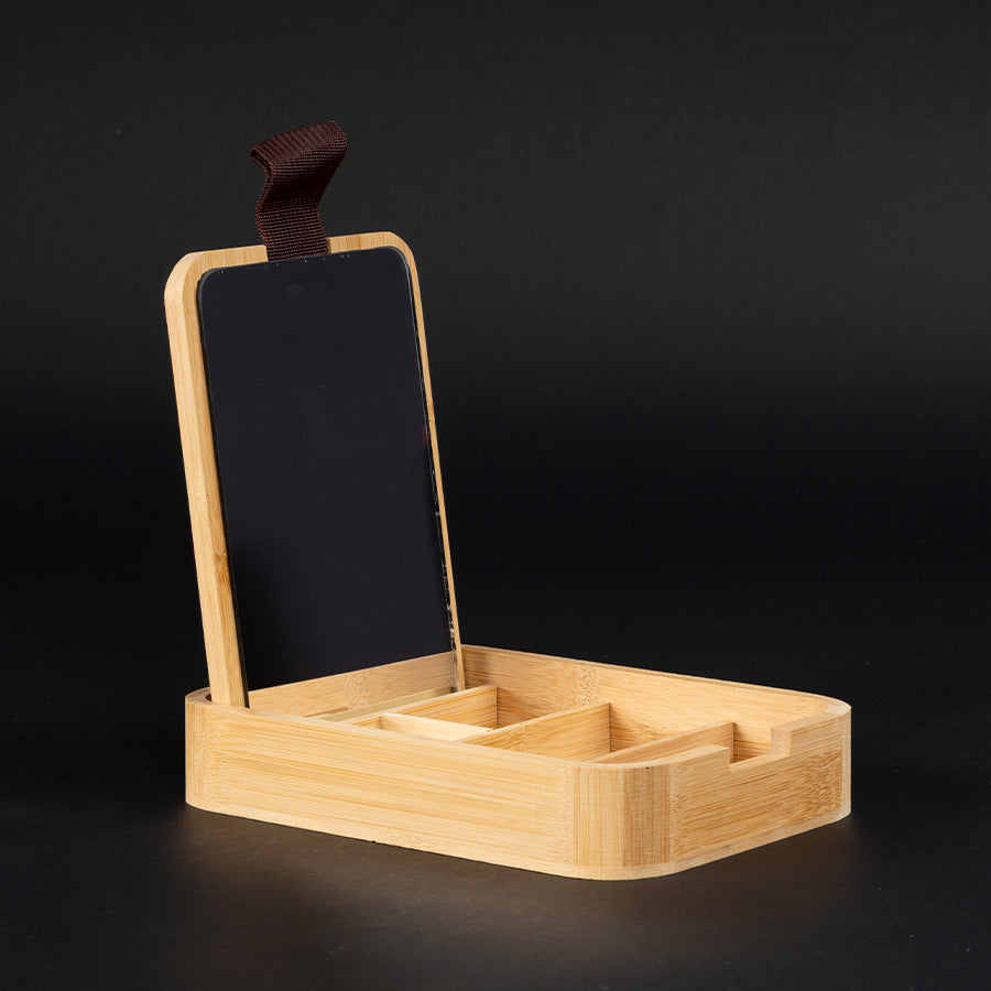 Caja organizadora de Bamboo con espejo «ANNA» 9
