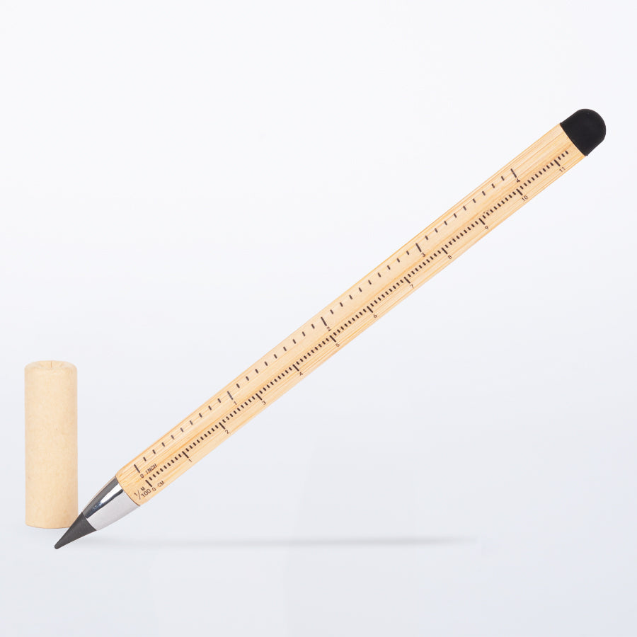 Lápiz de Bamboo con punta Tungsteno, Puntero Touch-Screen y regla de medir 1